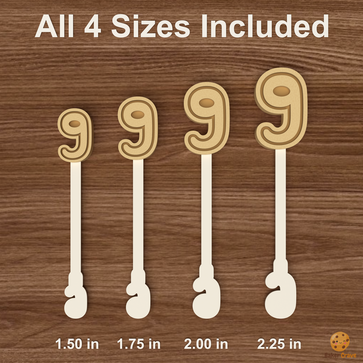 Number 9 Cake Pop Mold STL File