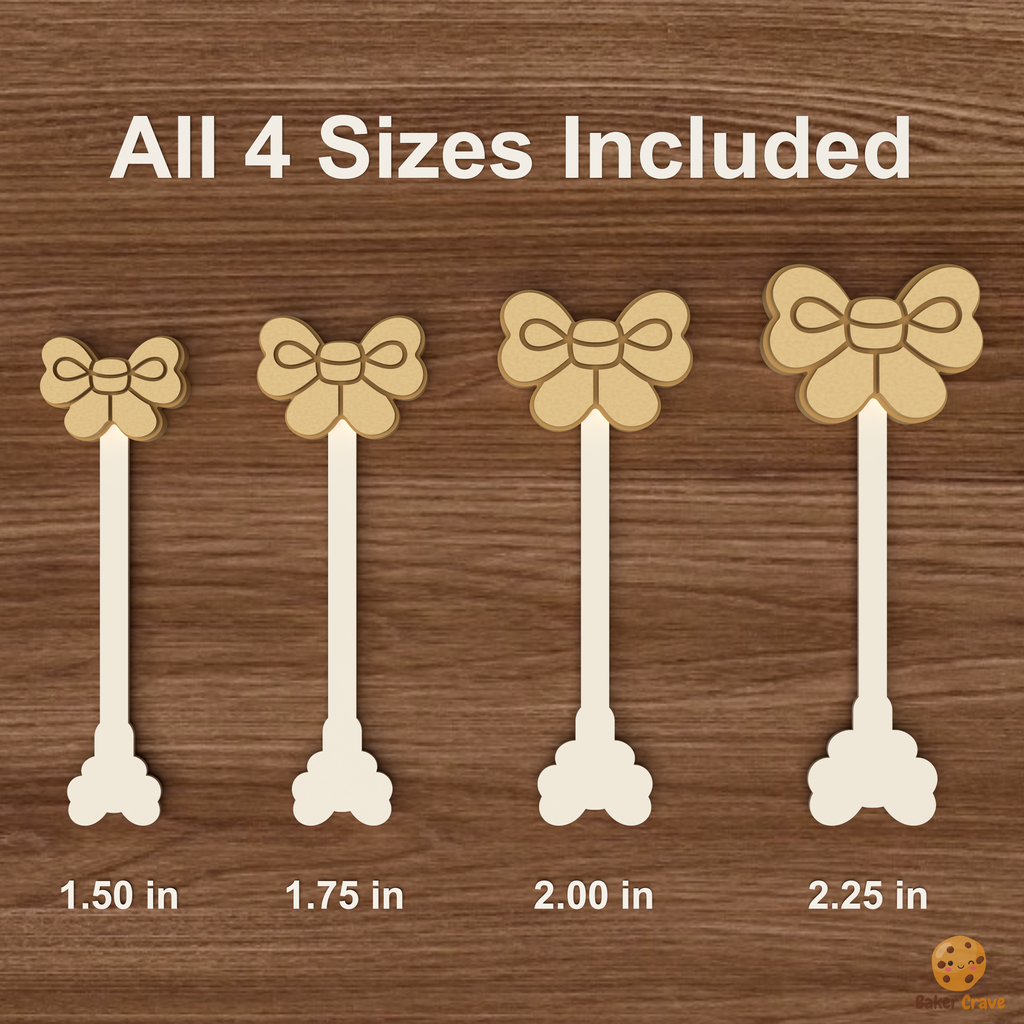 Ribbon Bow Cake Pop Mold STL File
