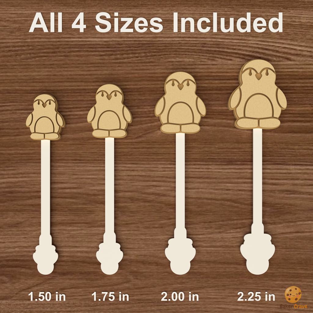 Penguin Cake Pop Mold STL File