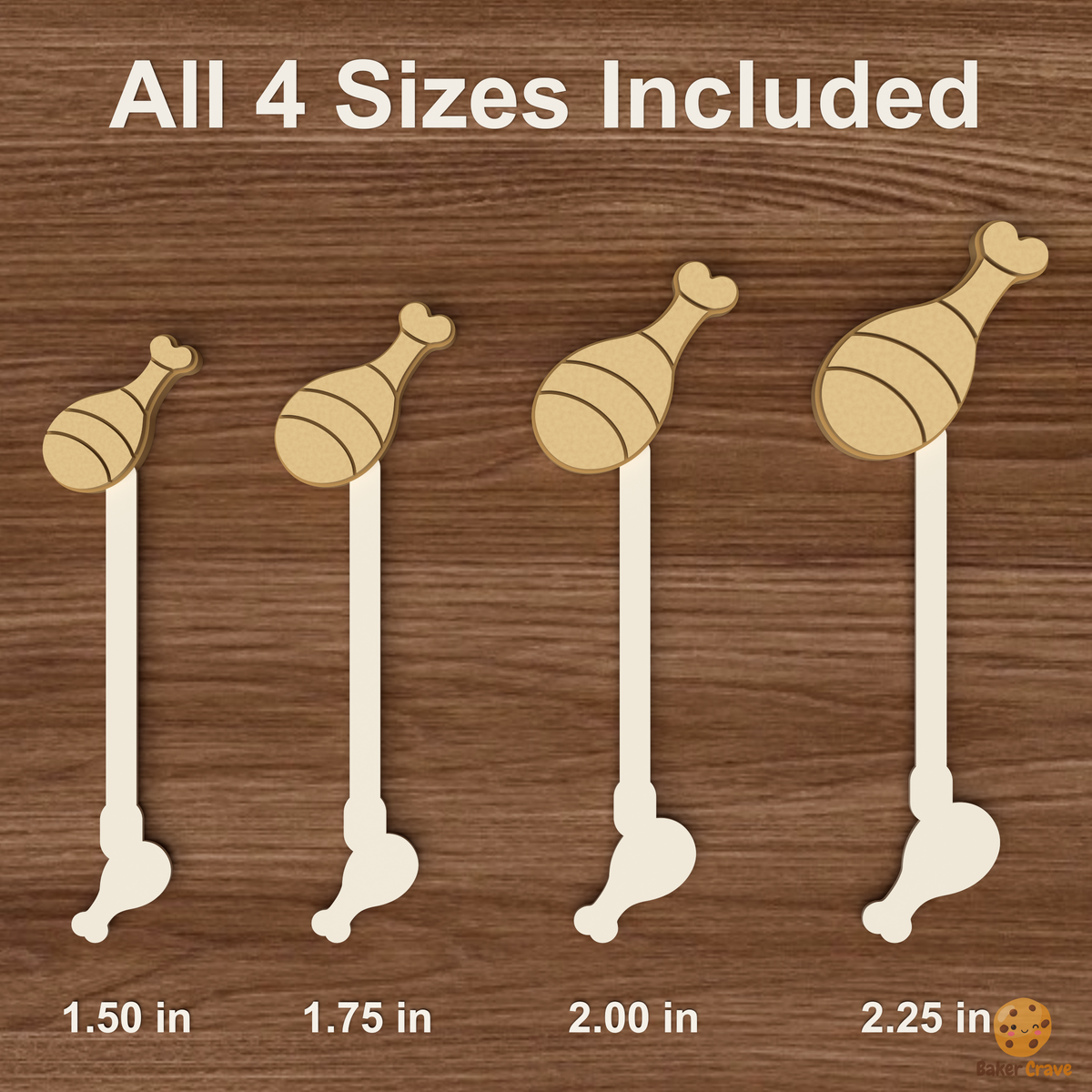 Turkey Leg Drumstick Cake Pop Mold STL File