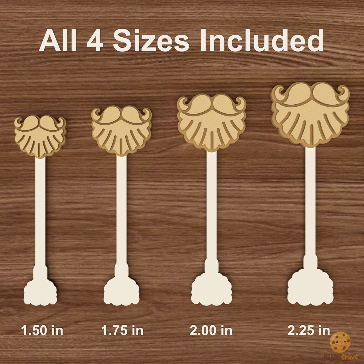 Santas Beard Cake Pop Mold STL File