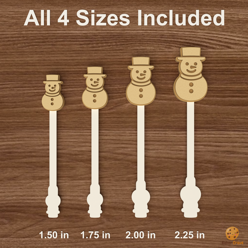 Snowman Cake Pop Mold STL File
