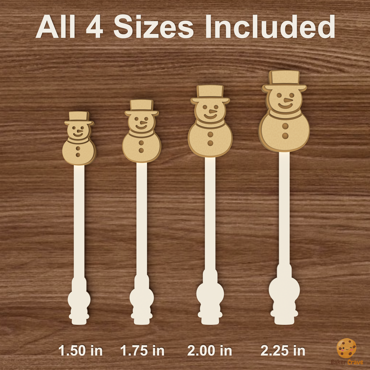 Snowman Cake Pop Mold STL File