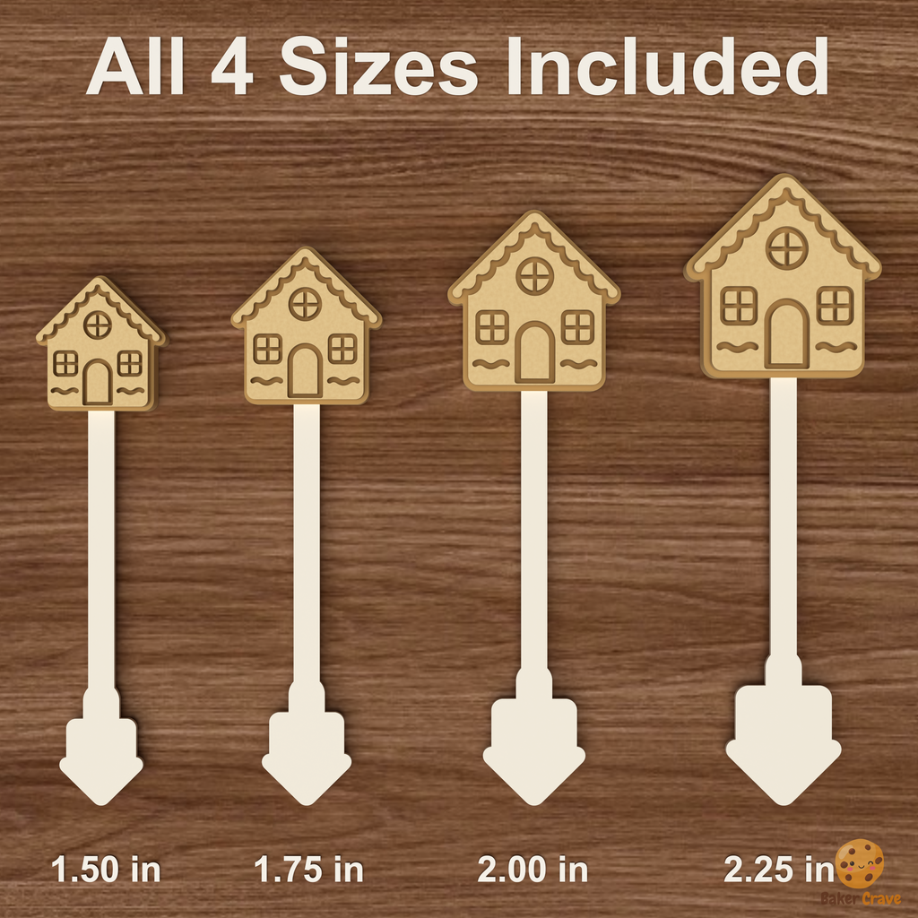 Gingerbread House Cake Pop Mold STL File