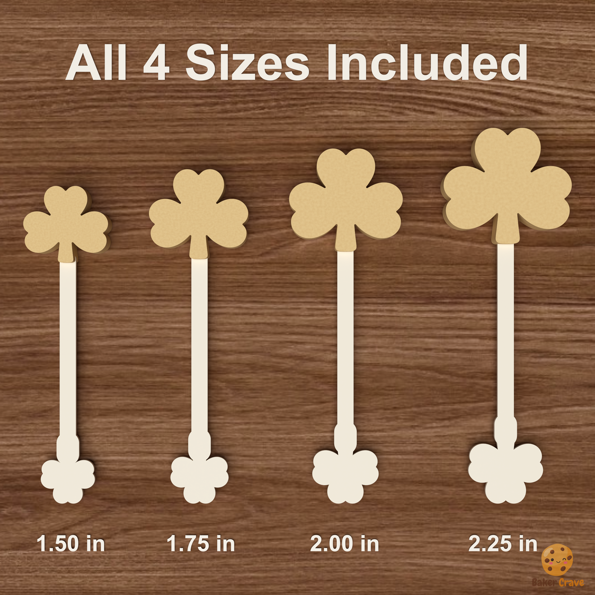 Three Leaf Clover Cake Pop Mold STL File