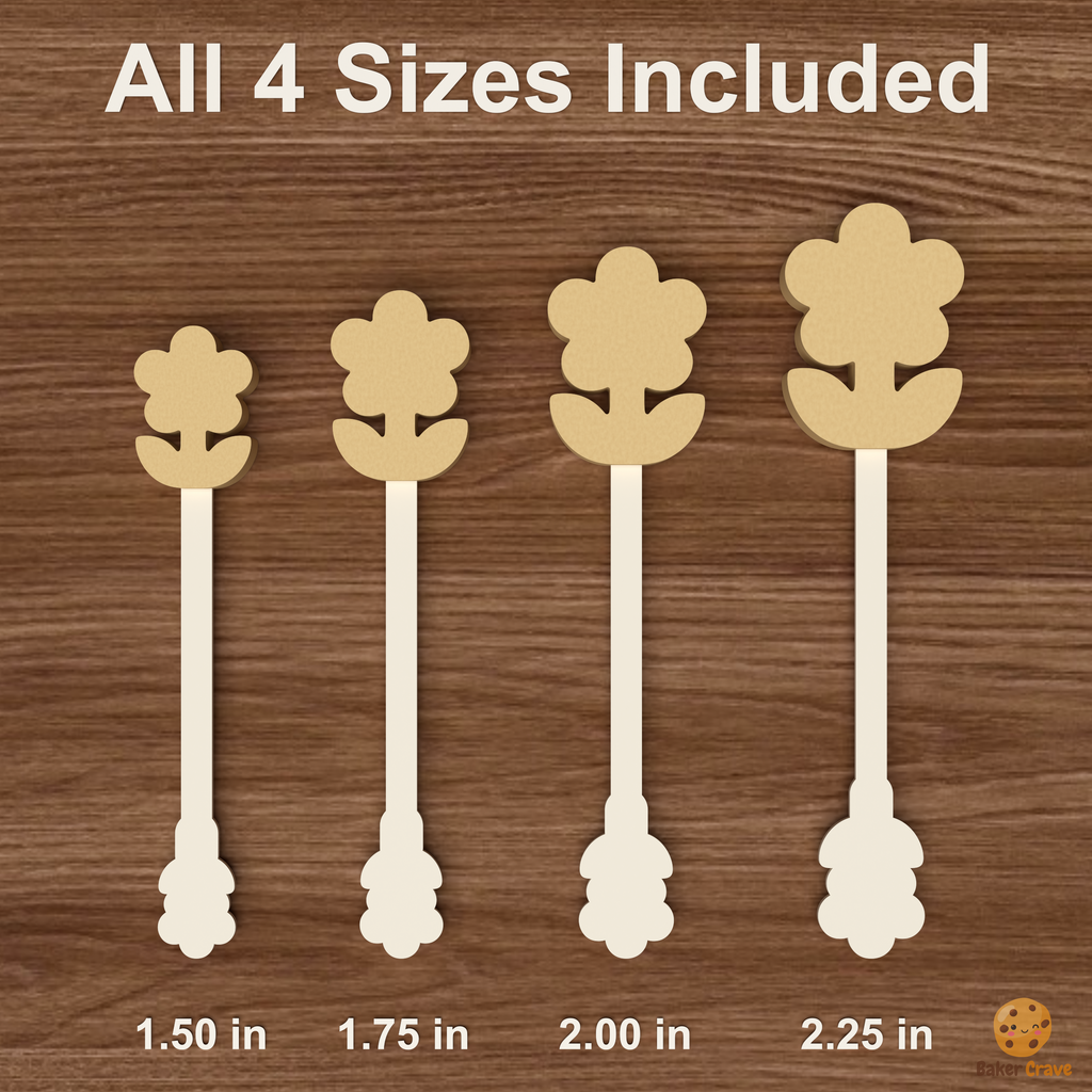Flower Cake Pop Mold STL File