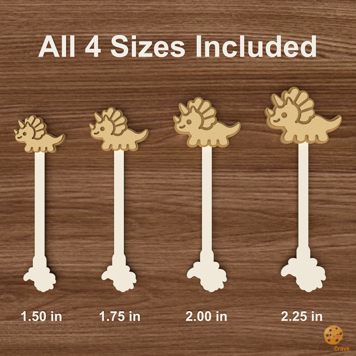 Triceratops Cake Pop Mold STL File