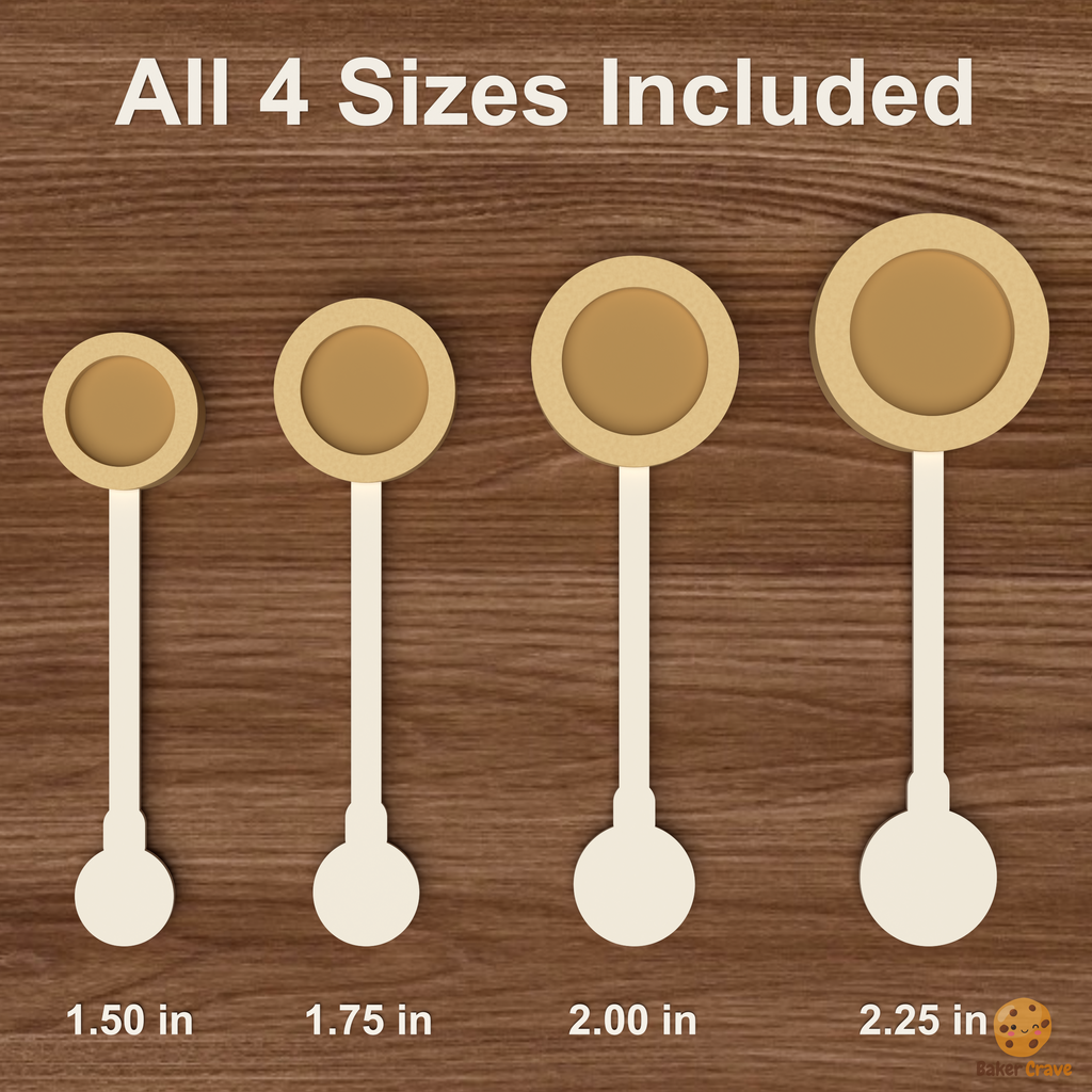 Filled Circle Cake Pop Mold STL File