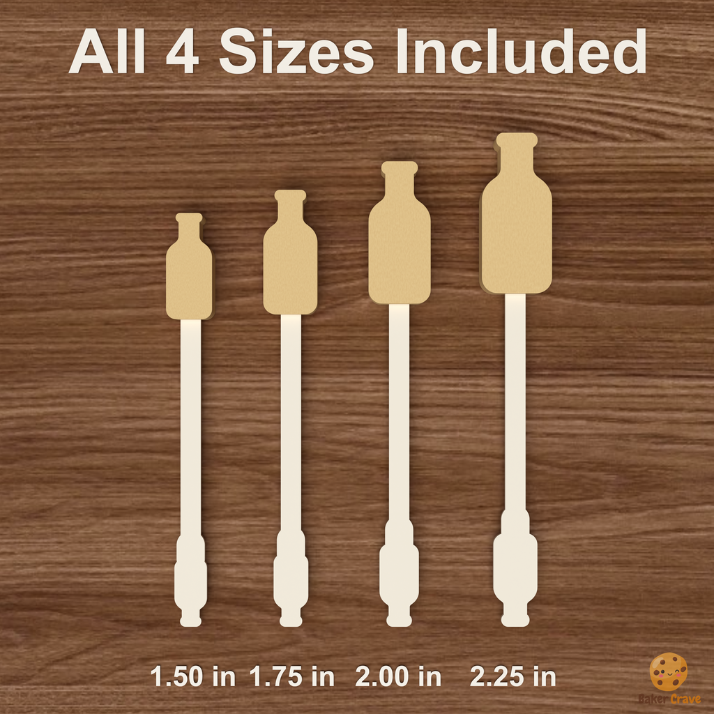 Beer Bottle Cake Pop Mold STL File