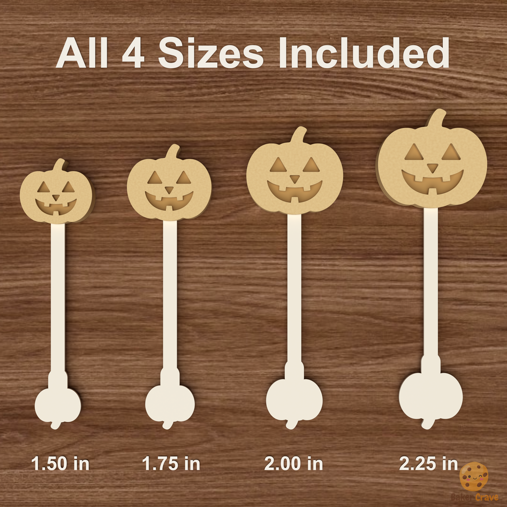Jack O Lantern Cake Pop Mold STL File