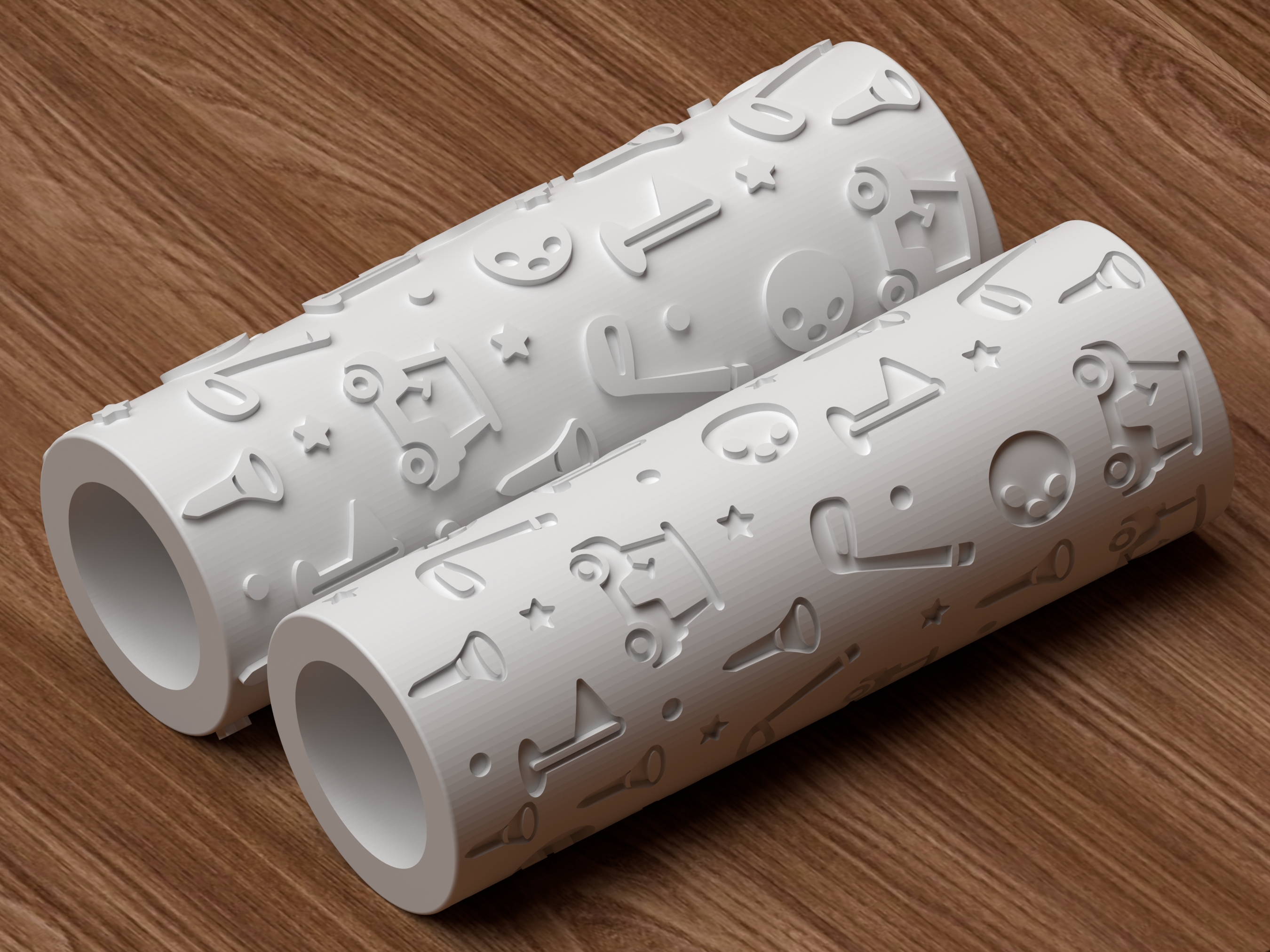 Golf Course Textured Roller STL File - 05 roller only product shot