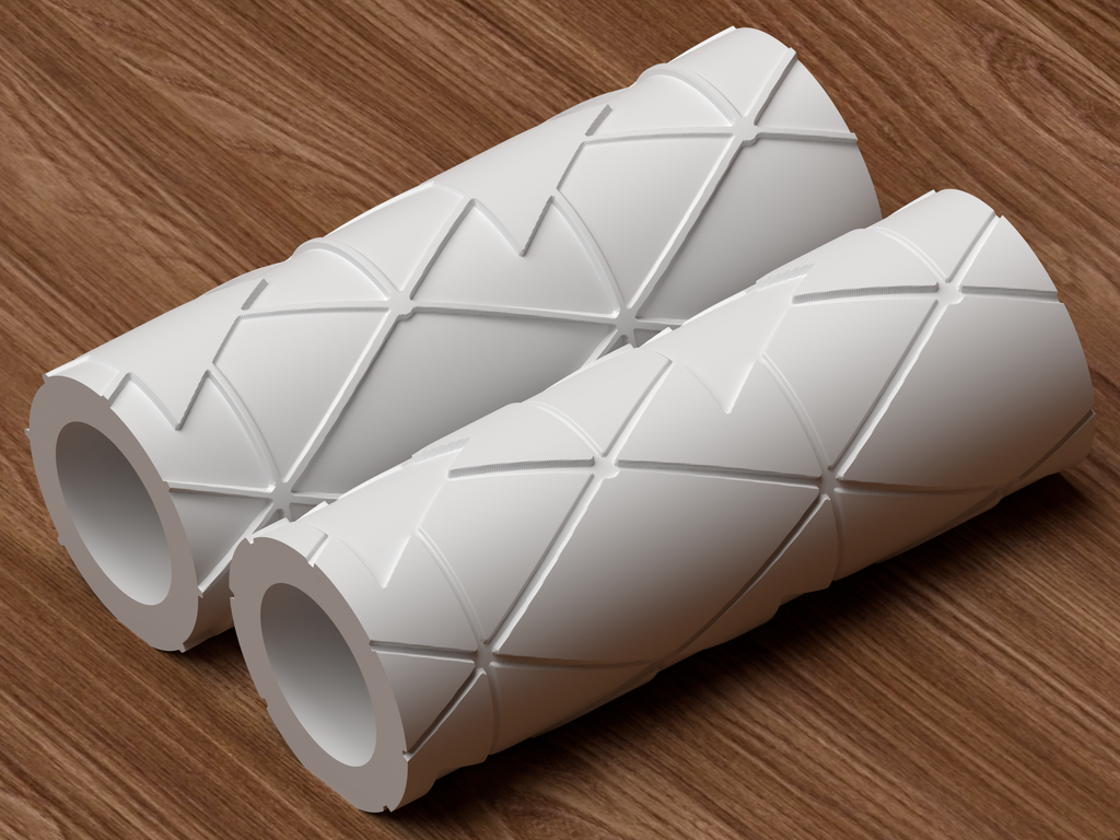 Bold Tribal Triangle Textured Roller STL File - 05 roller only product shot