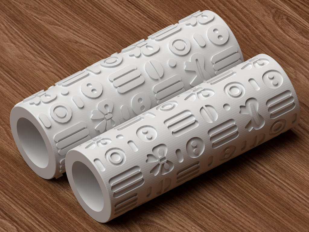 Sewing Notions Textured Roller STL File - 05 roller only product shot
