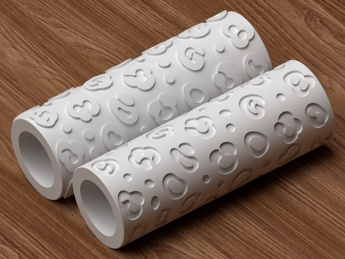 Leopard Animal Print Textured Roller - 05 roller only product shot