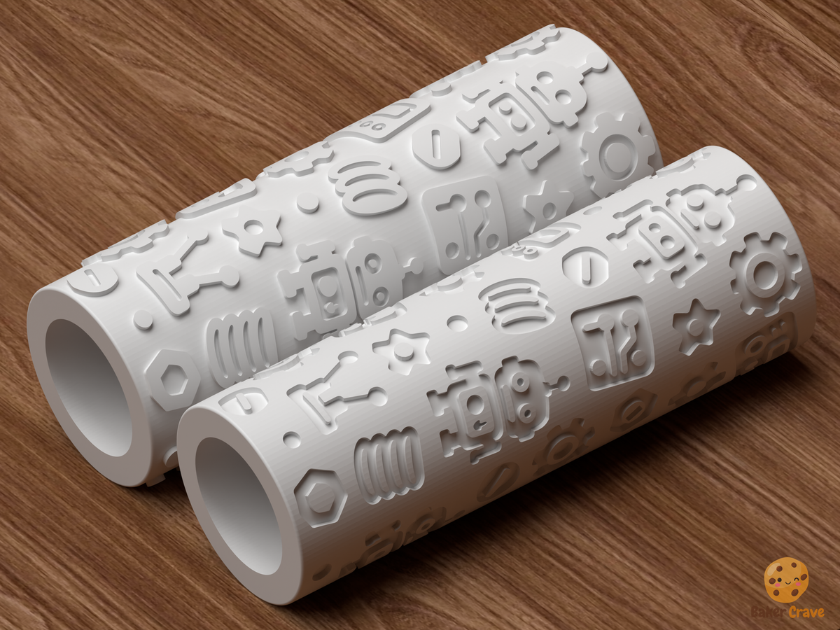 Robot Workshop Textured Roller STL File
