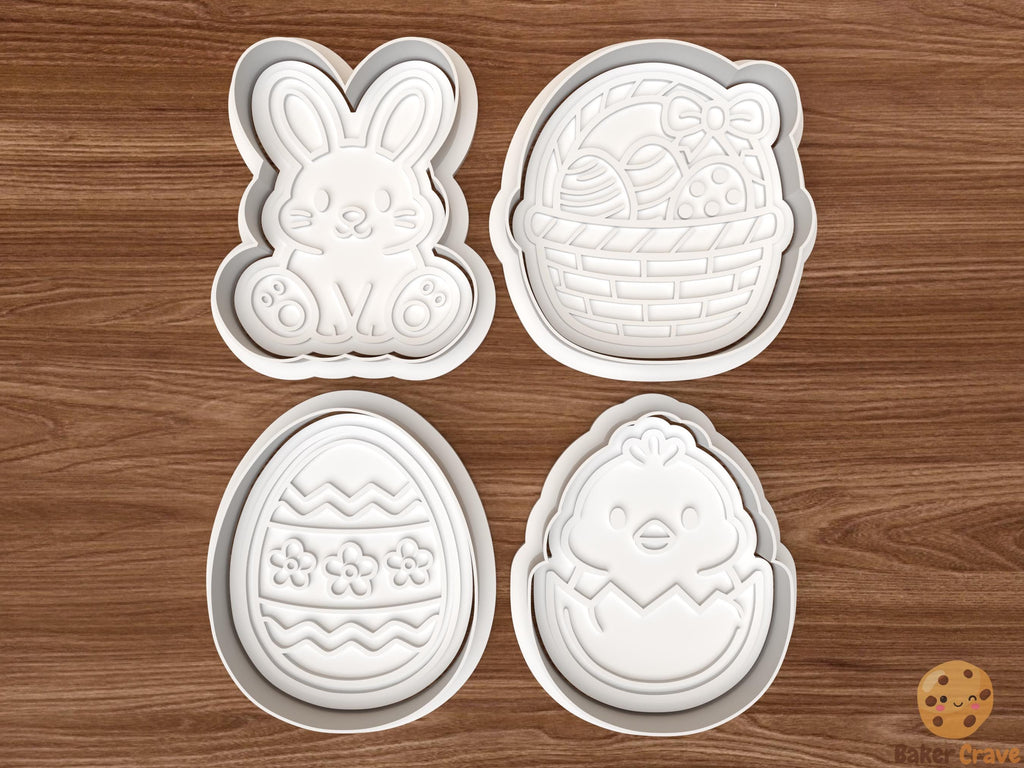 Easter Cookie Cutter Set STL File