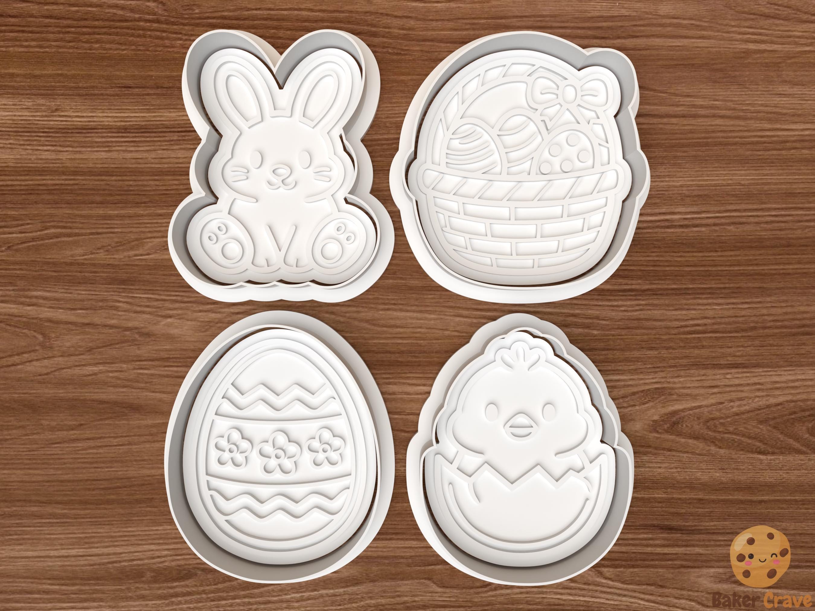 Easter Cookie Cutter Set STL File