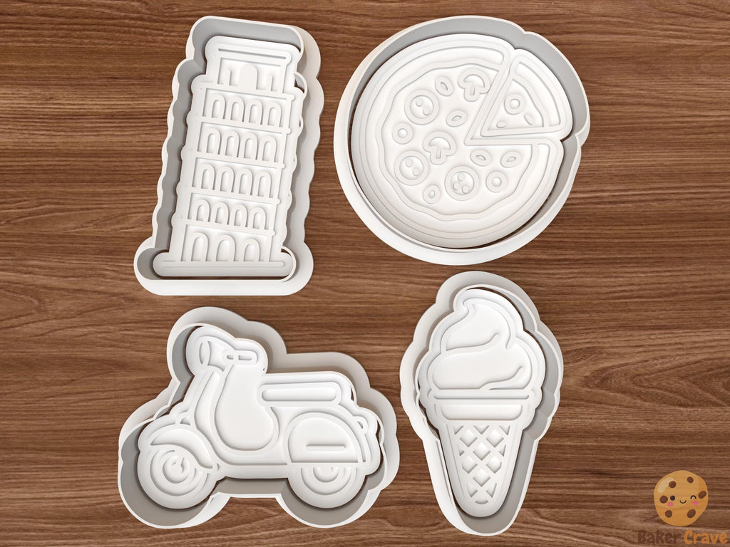 Italy Culture Cookie Cutter Set STL File