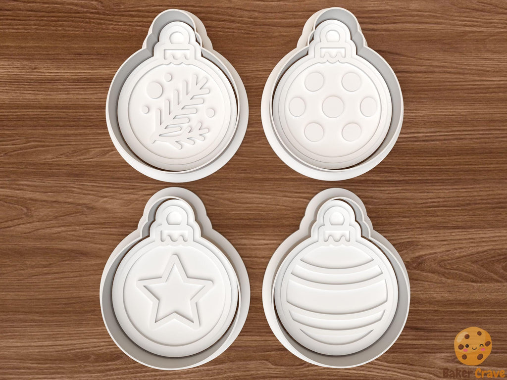 Christmas Baubles Cookie Cutter Set STL File