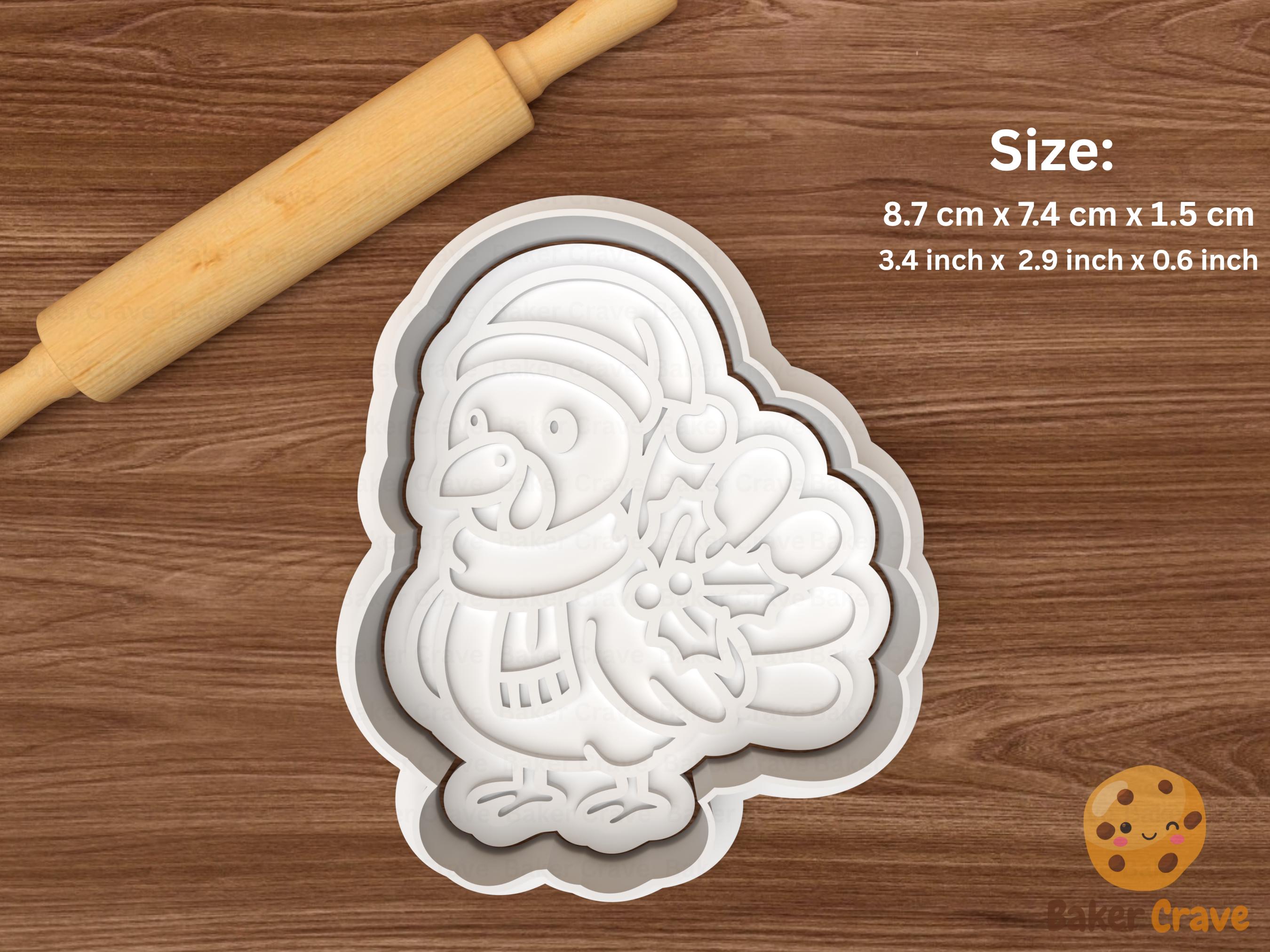 Christmas Turkey Cookie Cutter Set STL File
