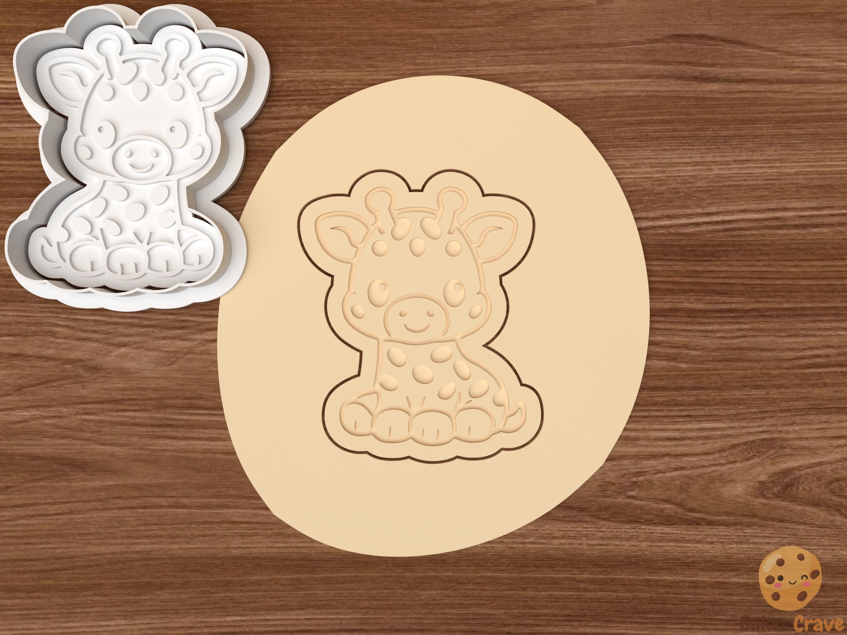 Baby Safari Animals Cookie Cutter Set STL File
