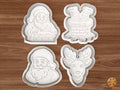 Reindeer & Santa Cookie Cutter Set STL File
