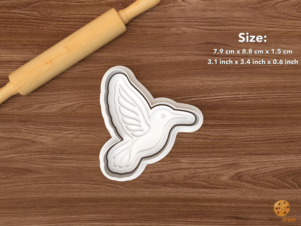 Hummingbird Flower Cookie Cutter Set STL File