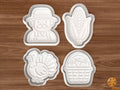 Thanksgiving Cookie Cutter Set STL File