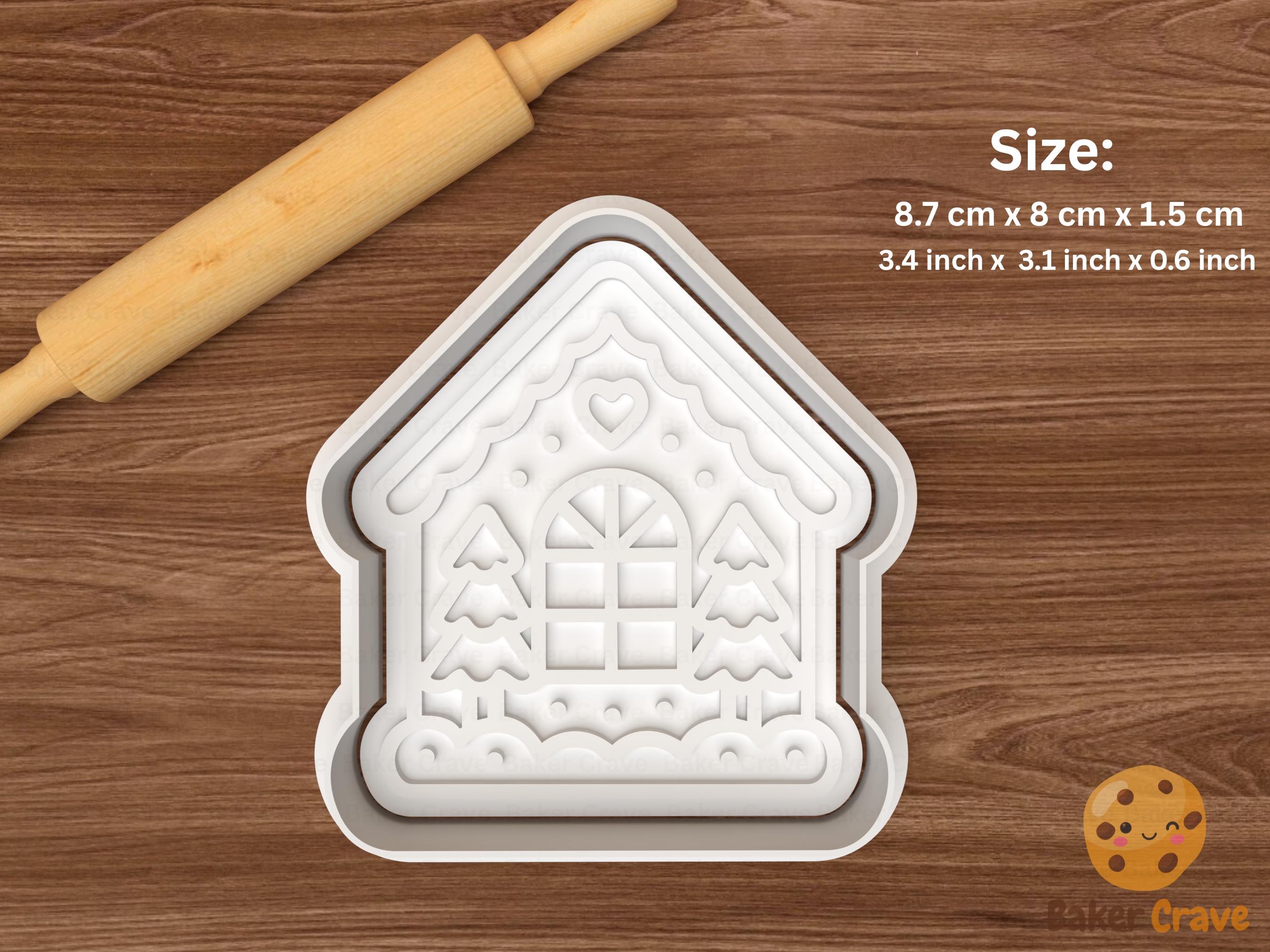 Christmas Gingerbread House Cookie Cutter Set STL File