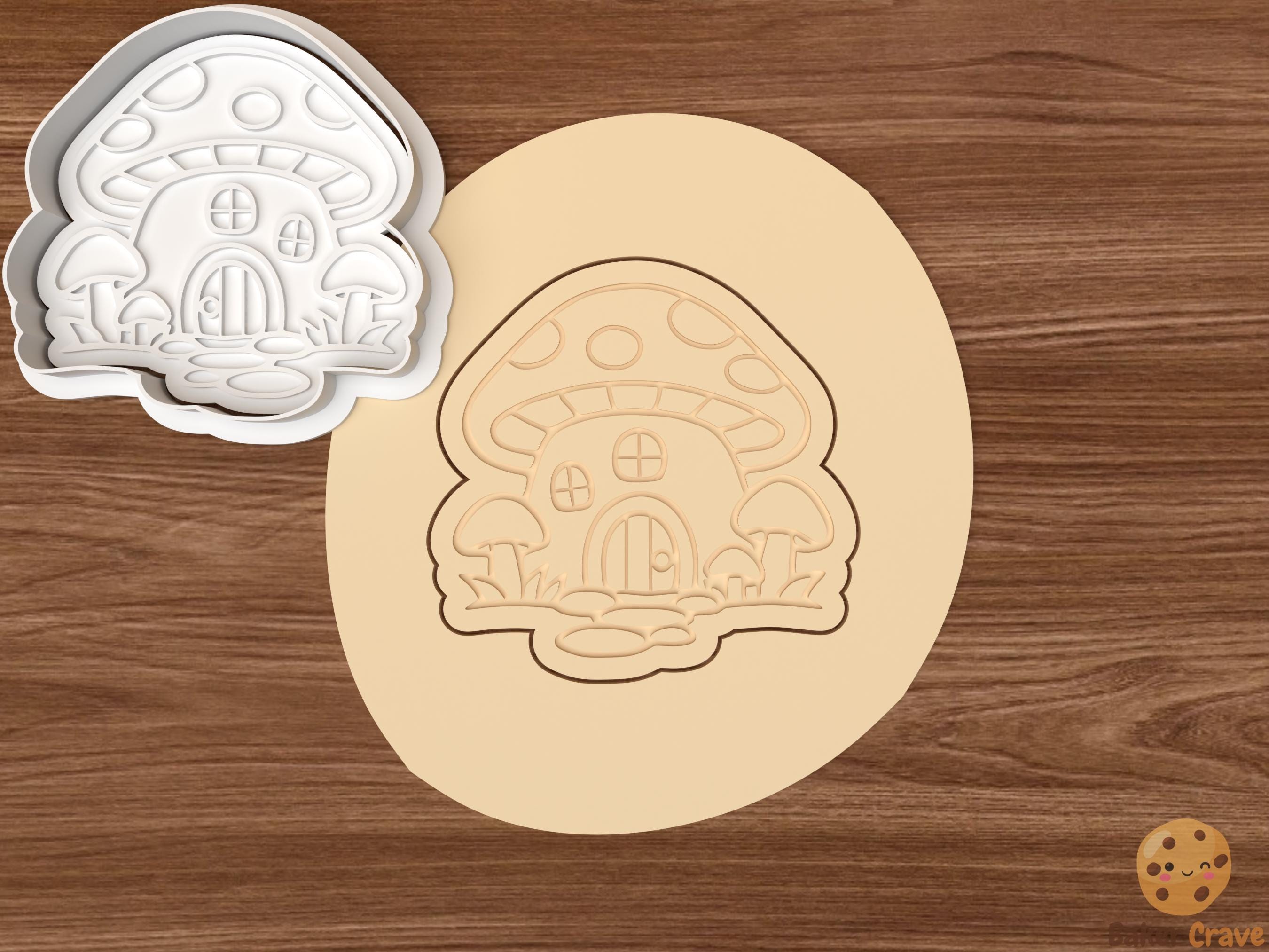 Fairy Mushroom Cookie Cutter Set STL File