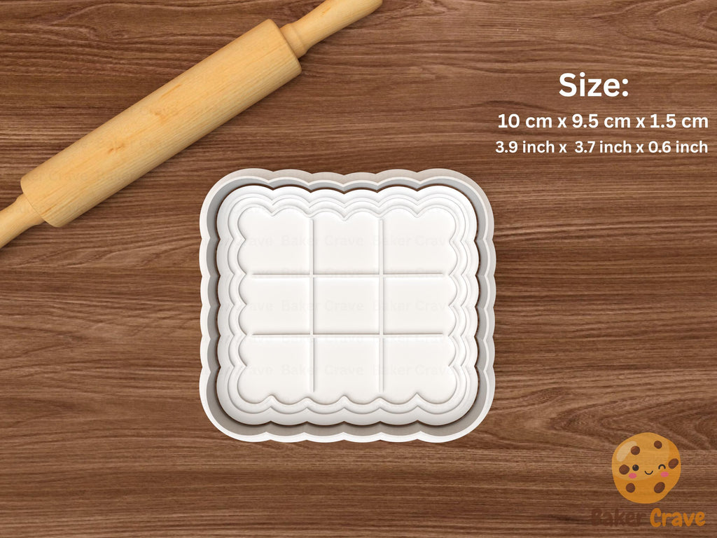 Valentine Tic Tac Toe Cookie Cutter Set STL File
