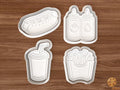 Hot Dog Cookie Cutter Set STL File