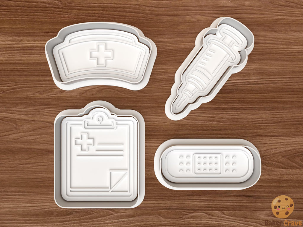 Nurse Cookie Cutter Set STL File