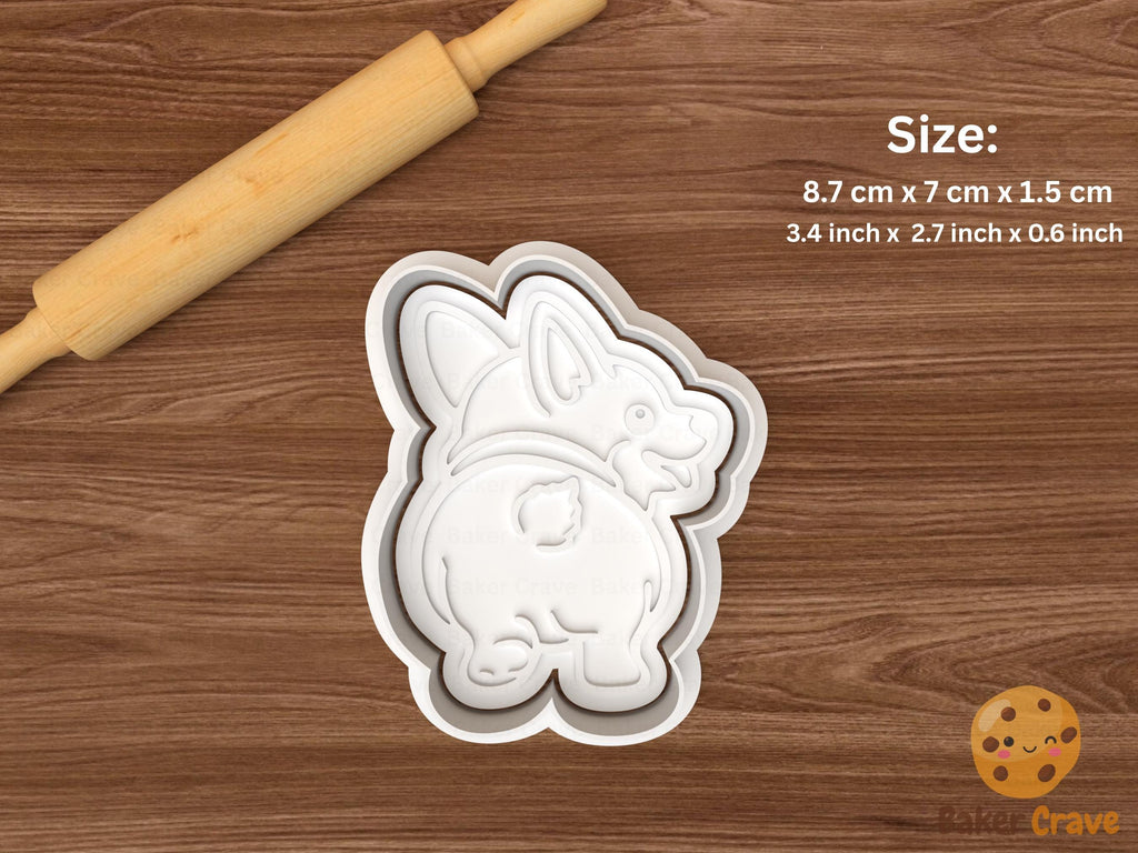 Corgi Dog Cookie Cutter Set STL File