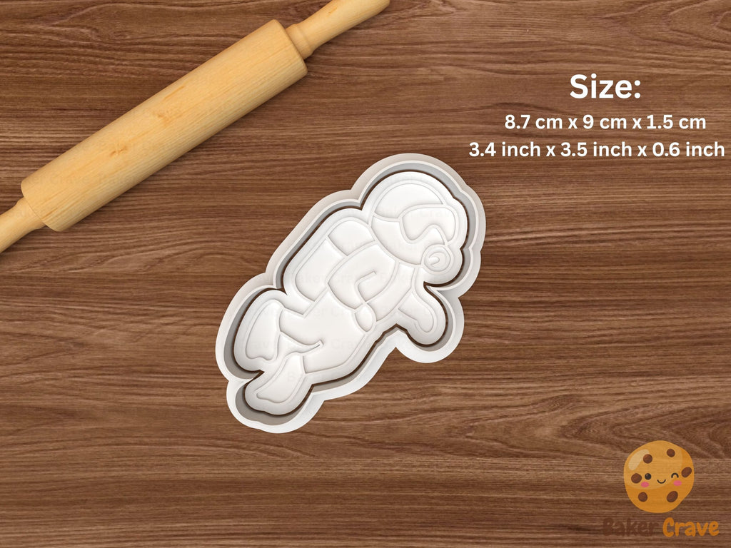 Scuba diving Cookie Cutter Set STL File - 1