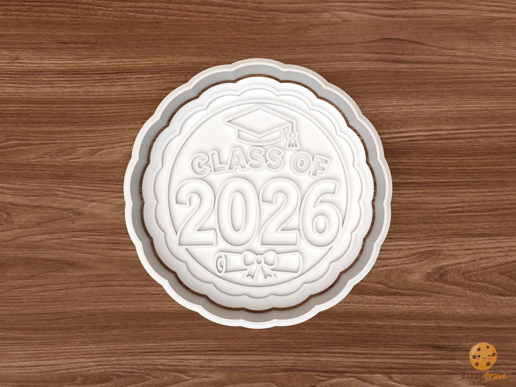 Class of 2026 Graduation Cookie Cutter STL File