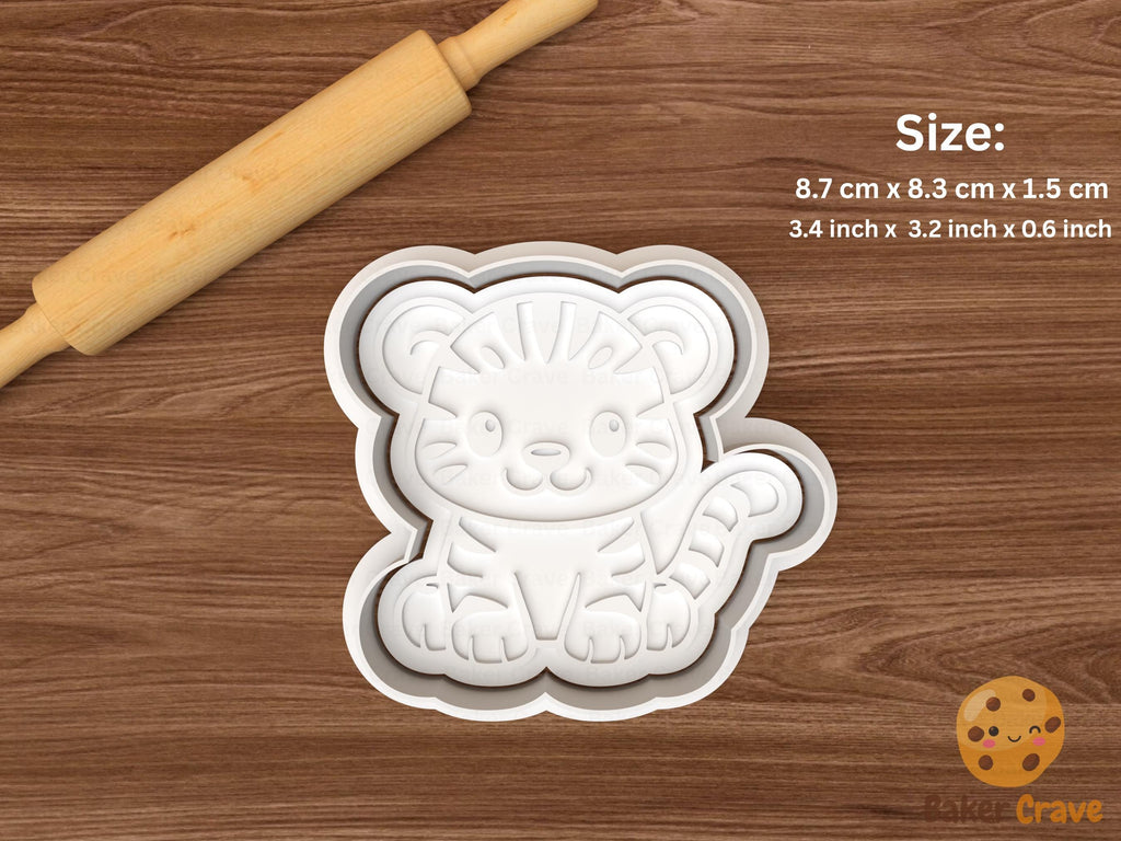 Baby Safari Animals Cookie Cutter Set STL File