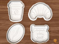 Coffee Shop Cookie Cutter Set STL File