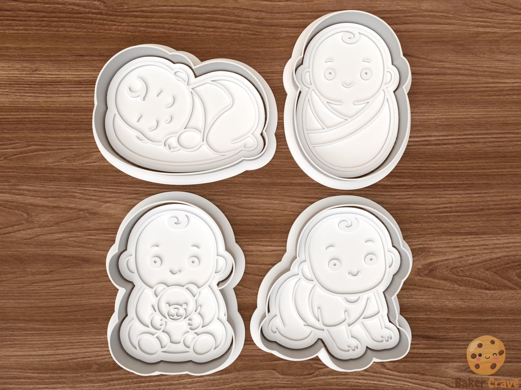Baby Cookie Cutter Set STL File