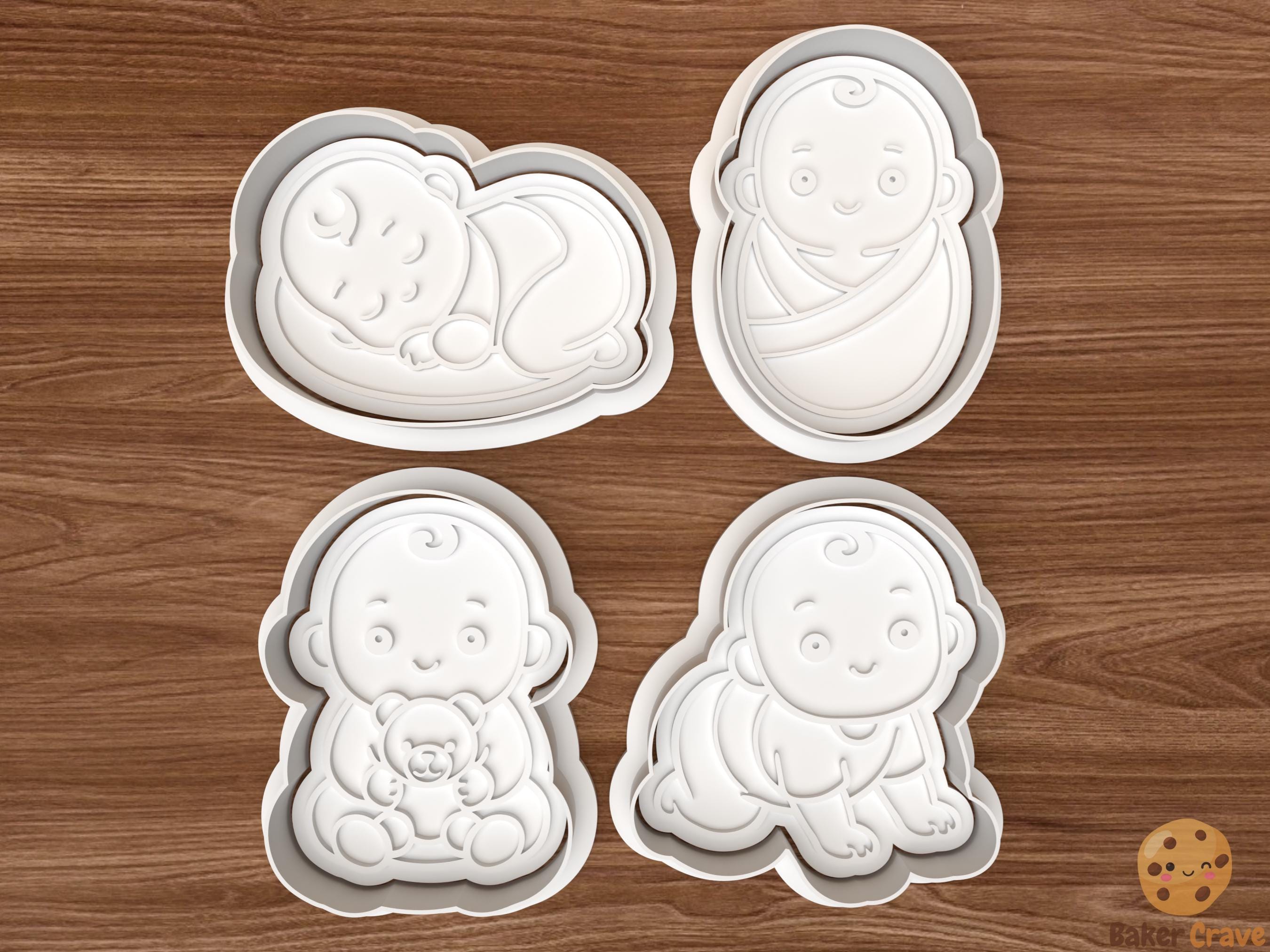 Baby Cookie Cutter Set STL File