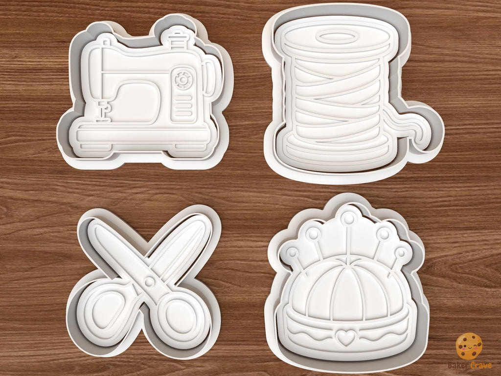 Sewing Essentials Cookie Cutter Set STL File