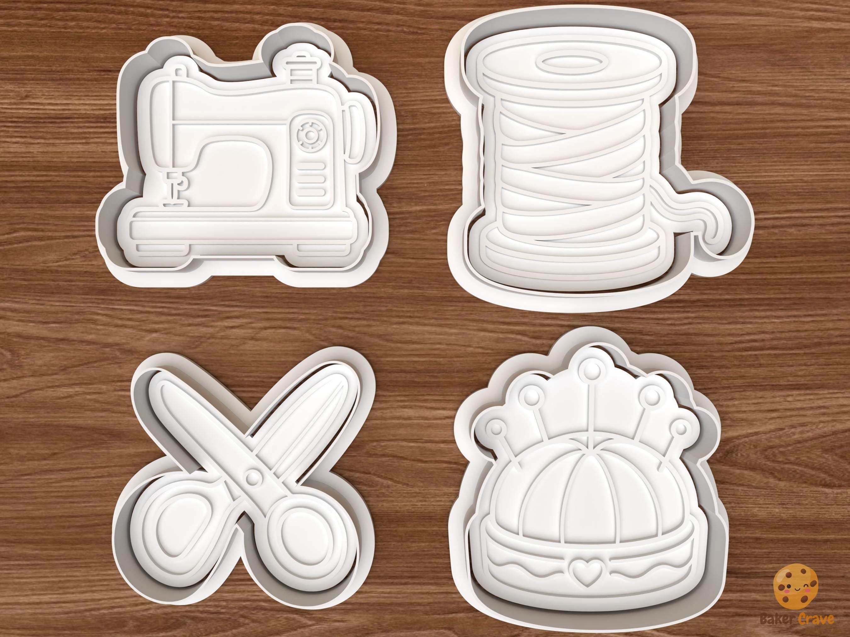 Sewing Essentials Cookie Cutter Set STL File