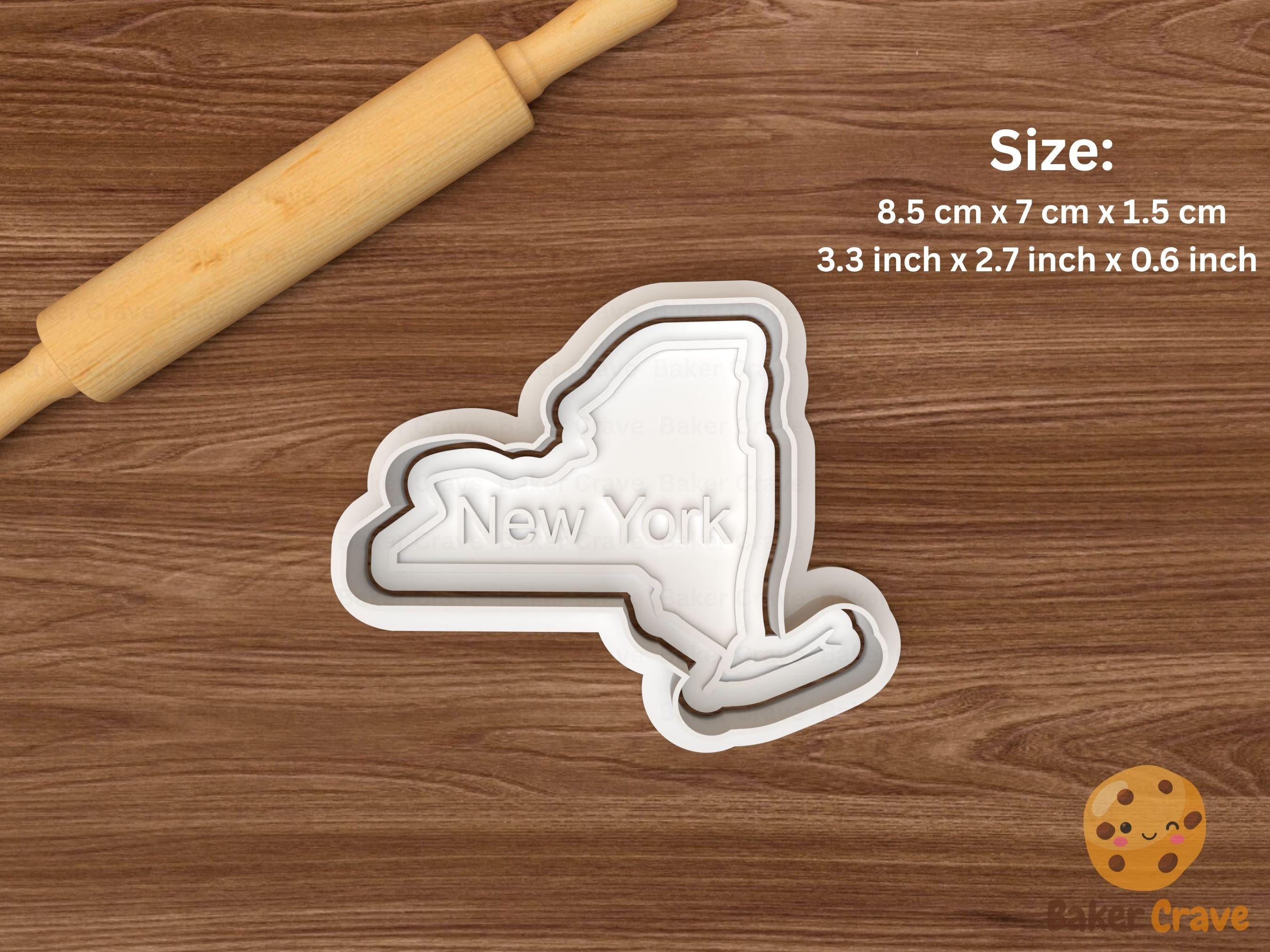 USA State Map Cookie Cutter Set STL File