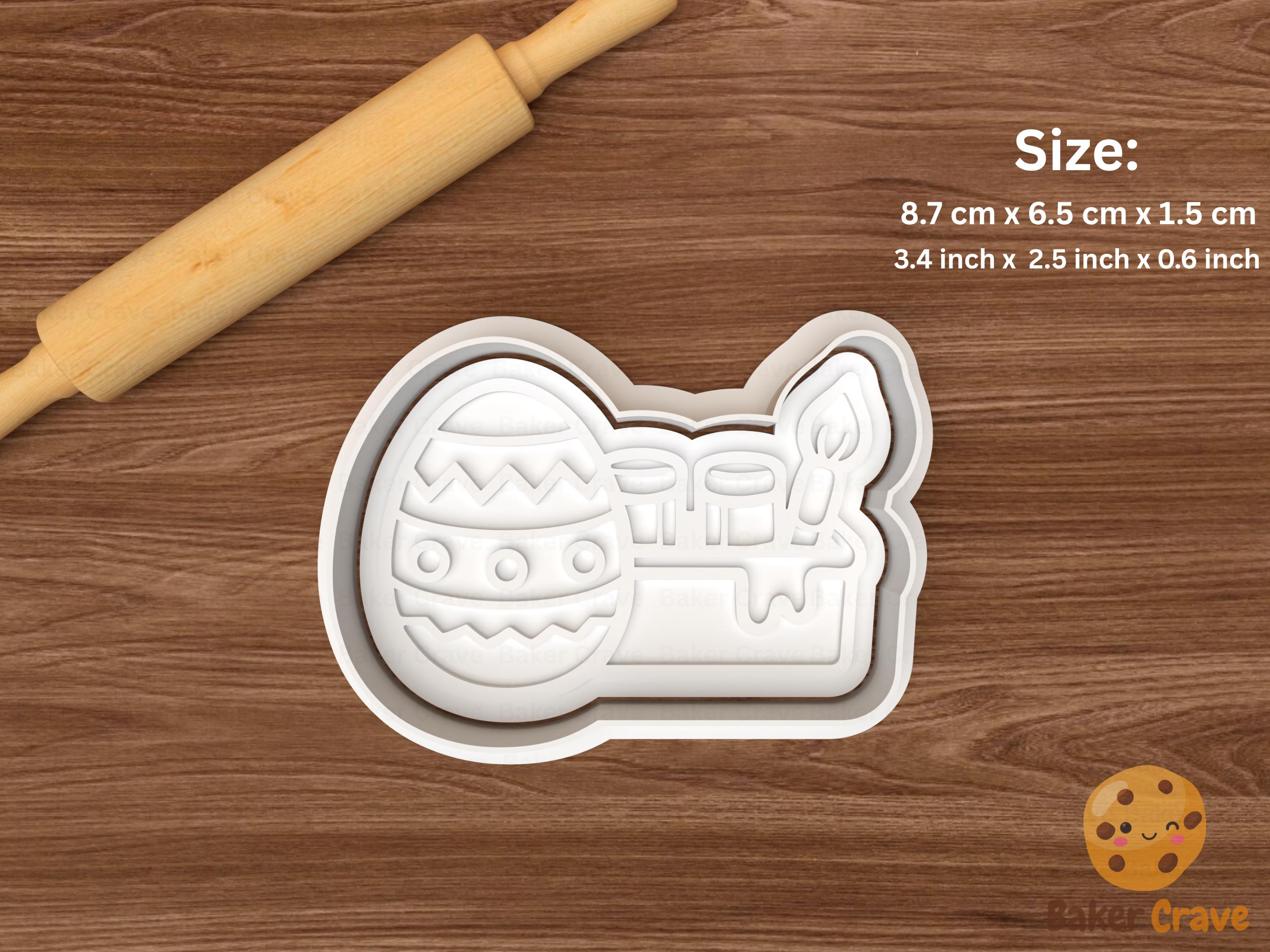 Easter Painting Cookie Cutter Set STL File