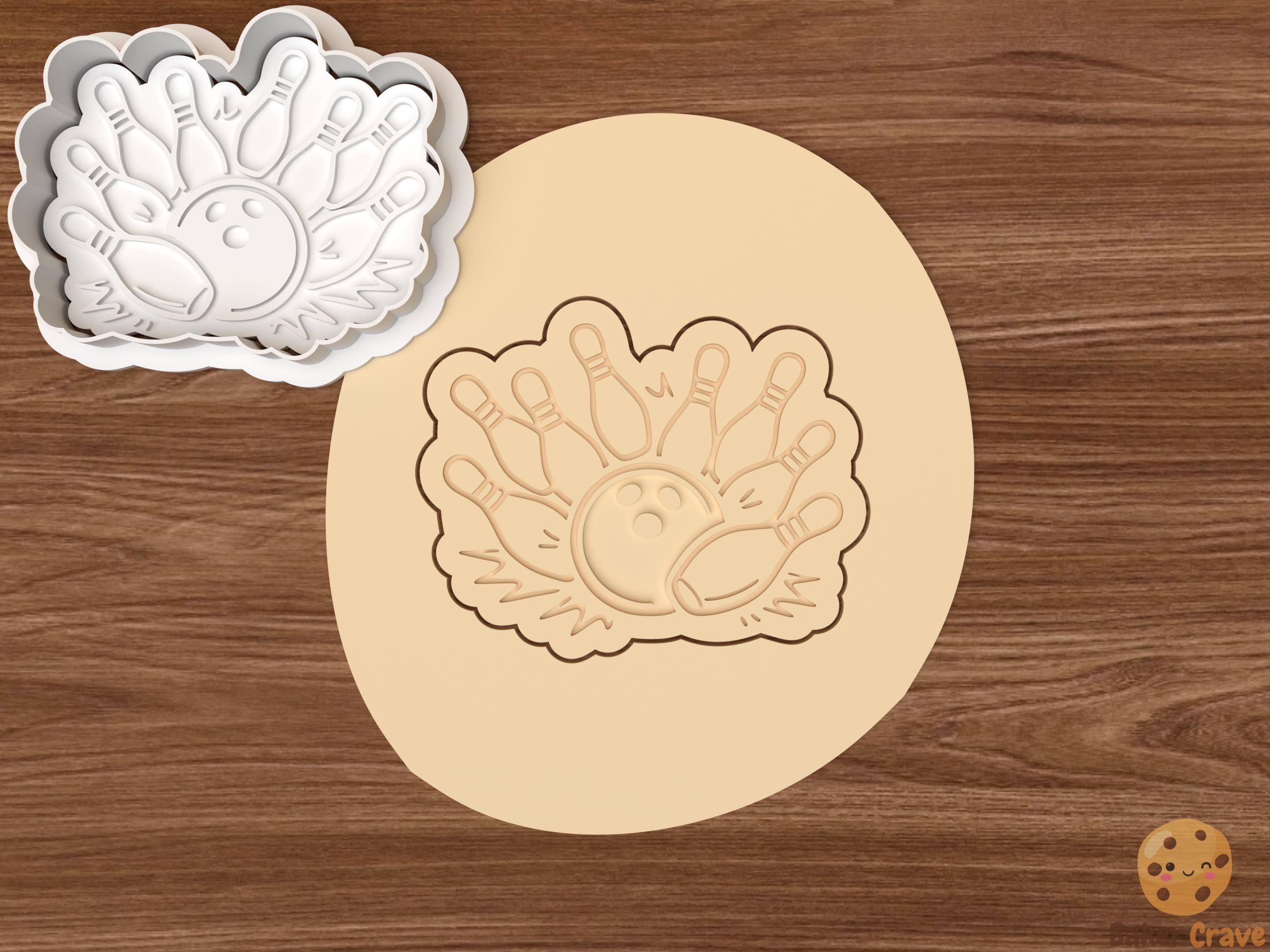 Bowling Cookie Cutter Set STL File