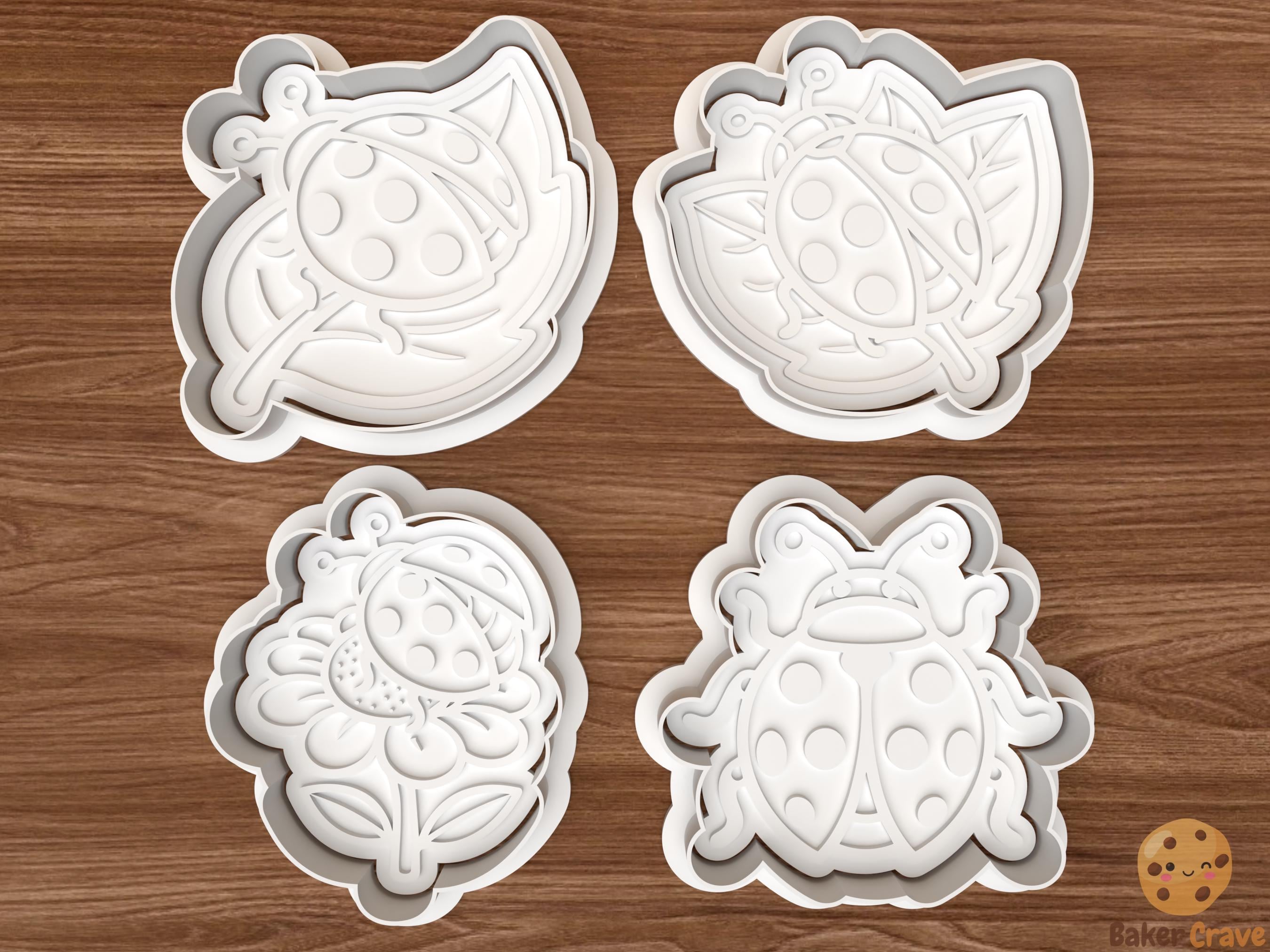 Ladybug Cookie Cutter Set STL File