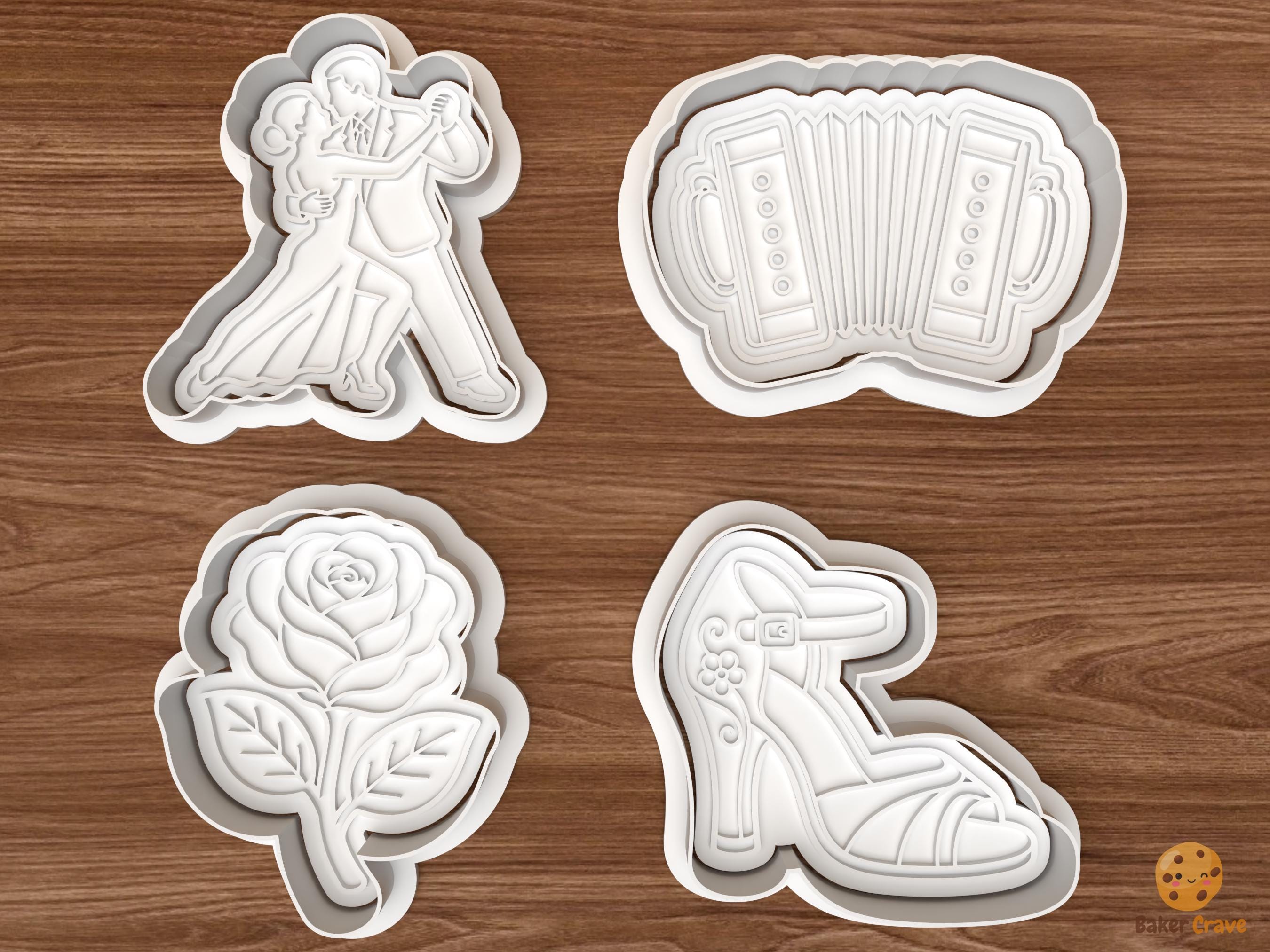 Tango Dance Cookie Cutter Set STL File