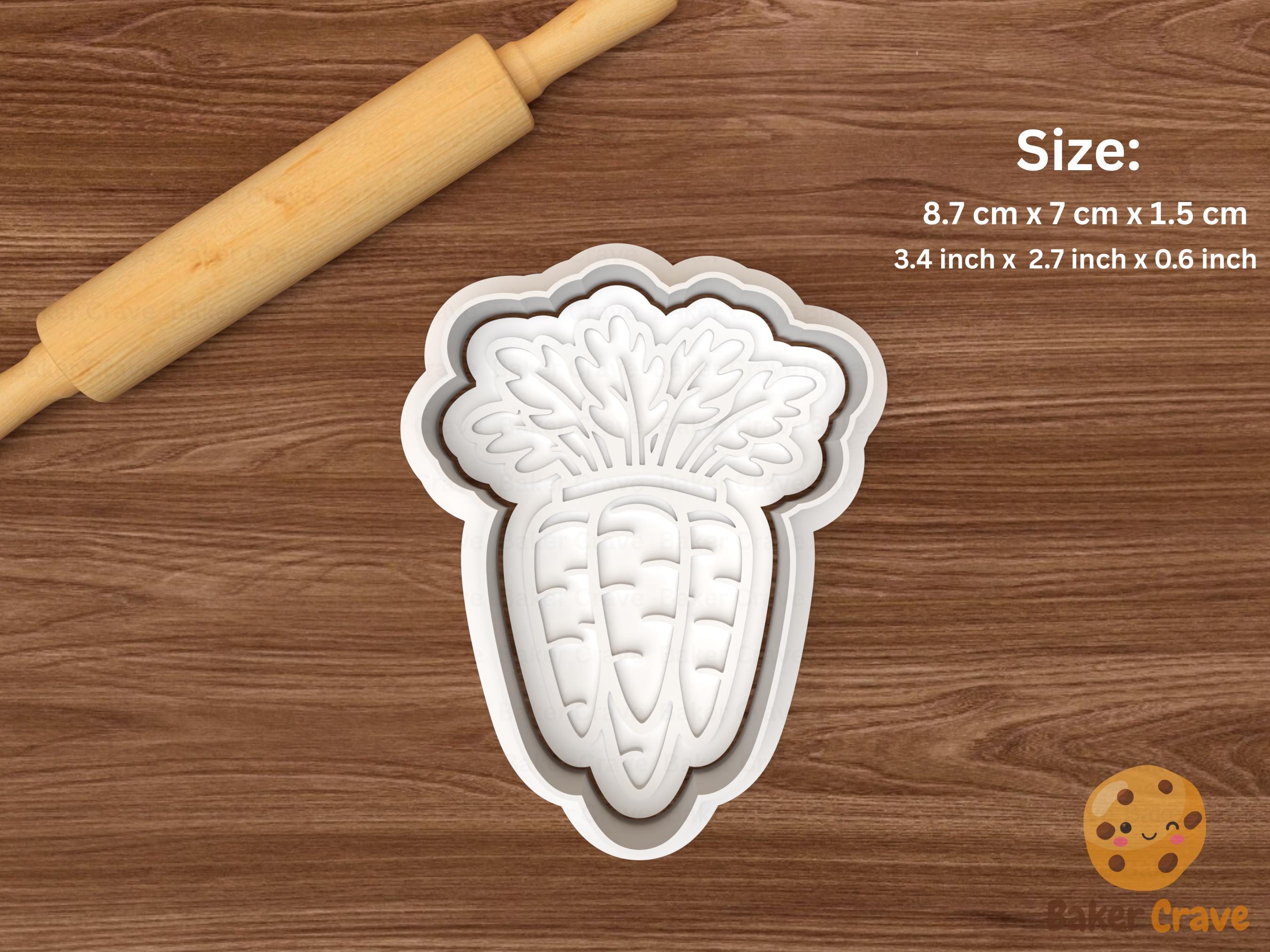 Easter Carrot Cookie Cutter Set STL File