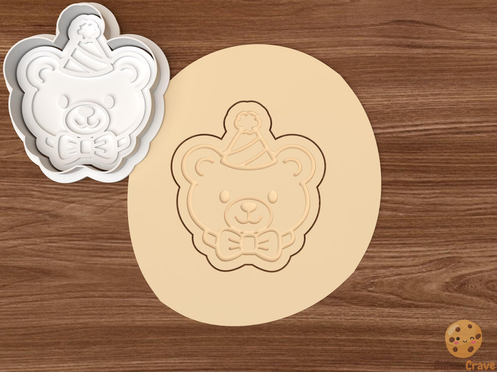 Birthday Teddy Bear Cookie Cutter Set STL File