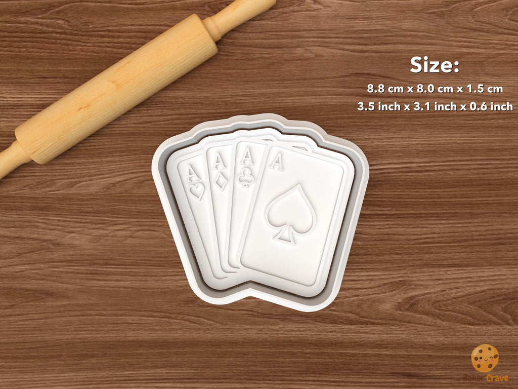 Casino Poker Cookie Cutter Set STL File